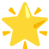 A yellow star with green background