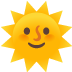 A sun with a face on it
